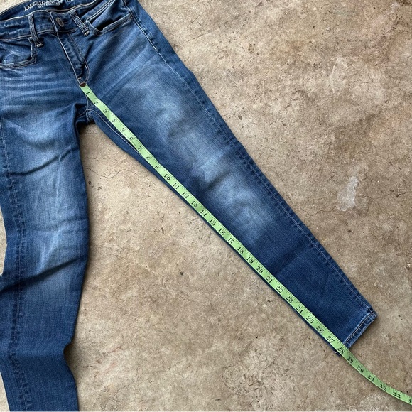 AE AMERICAN EAGLE SKINNY SUPER STRETCH WOMENS JEGGING JEANS SIZE 4 REGULAR - Picture 7 of 8